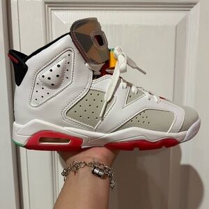 Jordan Kids Sneakers with Red and Green Soles